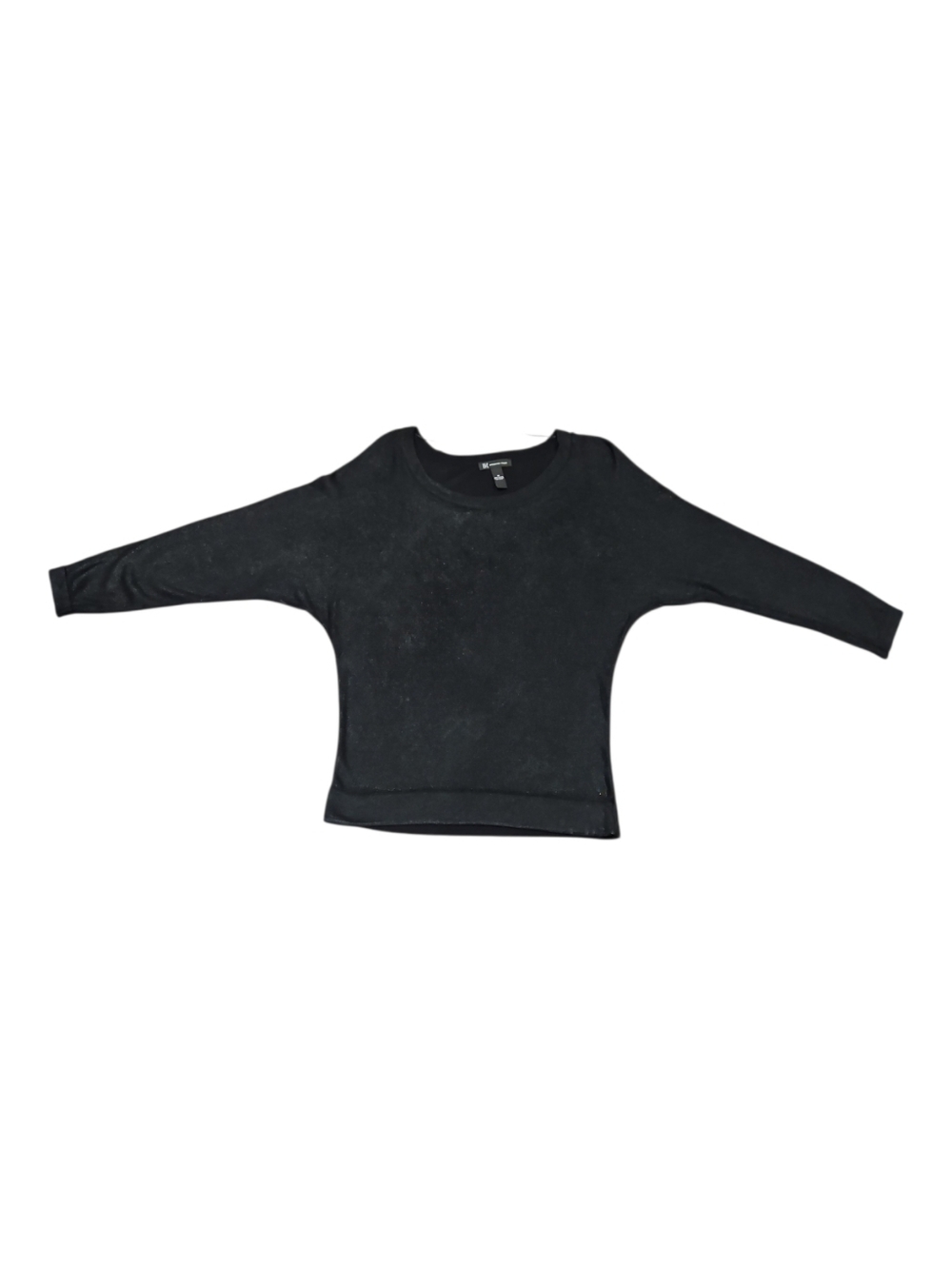 I.N.C. International Concepts Metallic Long-sleeve Top Semi Sheer Womens M